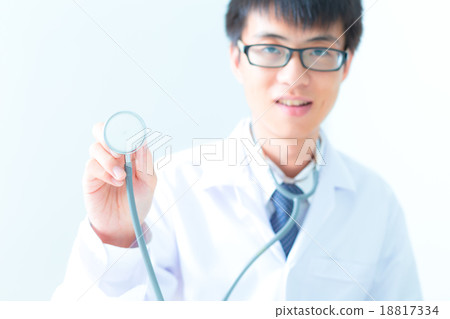 Doctor with stethoscope Doctor with stethoscope 18817334