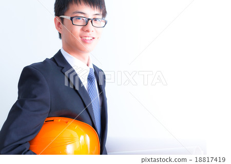 Happy young asian engineer 18817419