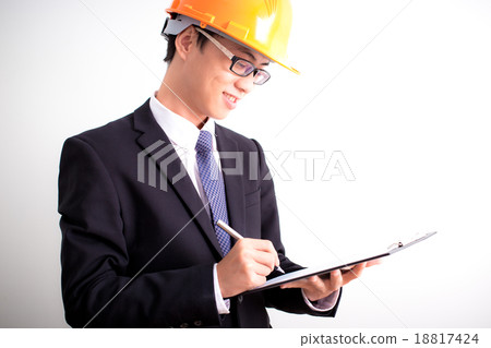 Architect sketching a construction project 18817424