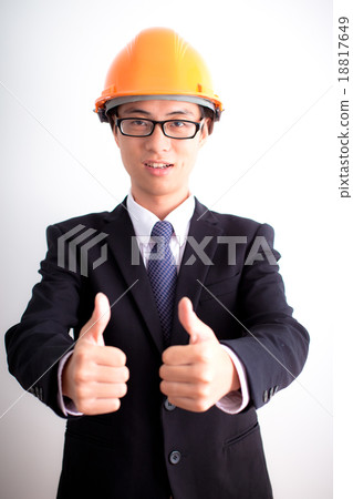 Happy young asian engineer Happy young asian engineer 18817649