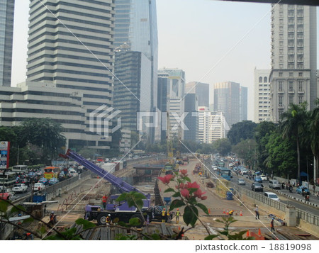 印尼雅加達地鐵施工現場 18819098