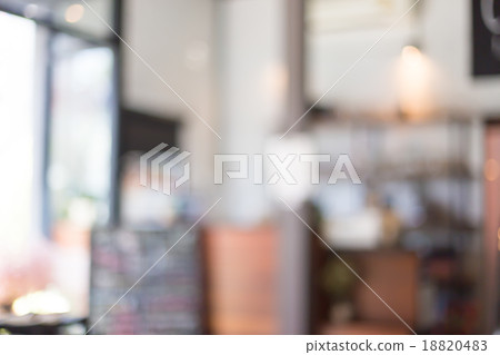 Blurred cafe restaurant with bokeh background. Blurred cafe restaurant with bokeh background. 18820483