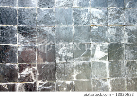 Stone into squares same sort as background. 18820658