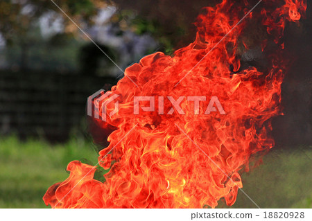 Fire burning with heat. 18820928
