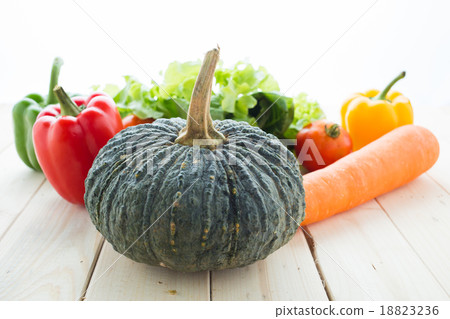 collection fruits and vegetables isolated on a white background collection fruits and vegetables isolated on a white background 18823236
