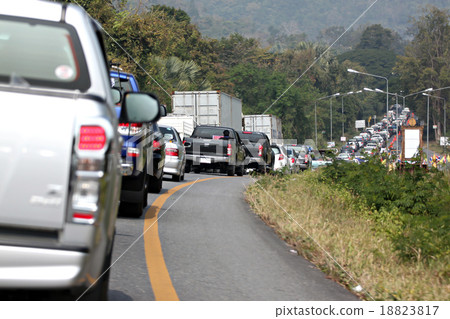 Cars in traffic jam. Cars in traffic jam. 18823817
