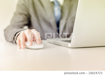 Closeup of businessman hands typing on laptop computer Closeup of businessman hands typing on laptop computer 18824723