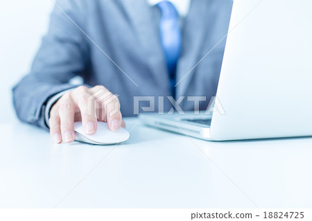 Closeup of businessman hands typing on laptop computer Closeup of businessman hands typing on laptop computer 18824725
