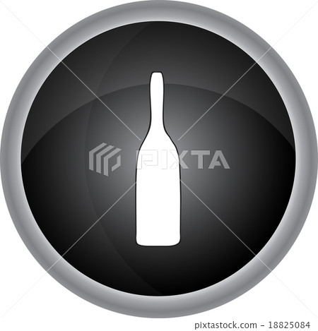bottle with drink - Vector icon isolated 18825084