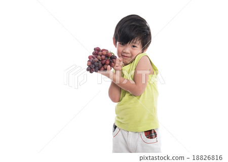 Asian boy smiling isolated 18826816