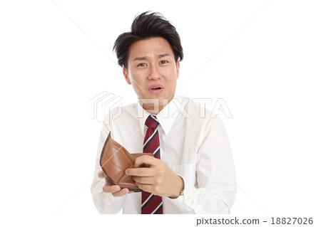A businessman whose wallet is empty A businessman whose wallet is empty 18827026