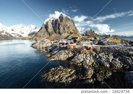 Fishing hut - Reine, Lofoten islands, Norway 18828736