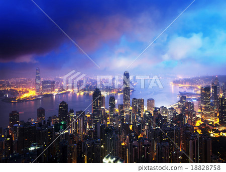 Hong kong from the Victoria peak 18828758