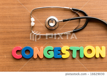congestion colorful word 18829030