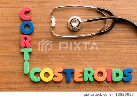 Corticosteroids colorful word 18829036