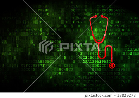 Healthcare concept: Stethoscope on digital Healthcare concept: Stethoscope on digital 18829278