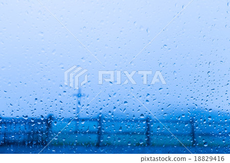 Cool blue water drop abstract background 18829416