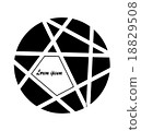 Vector circle silhoutte geometric 18829508