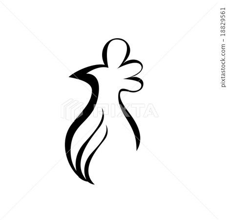 Vector of line drawing of a chicken on white Vector of line drawing of a chicken on white 18829561