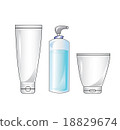Vector Set of blank Cosmetic plastic containers 18829674