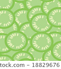 Vector of Cucumber slice for background 18829676