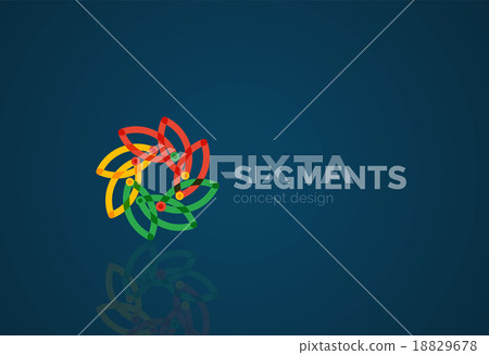 Vector outline minimal abstract geometric logo Vector outline minimal abstract geometric logo 18829678