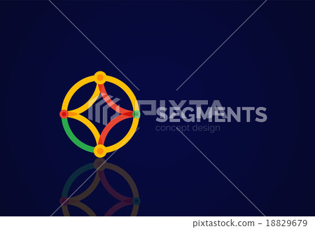 Vector outline minimal abstract geometric logo 18829679