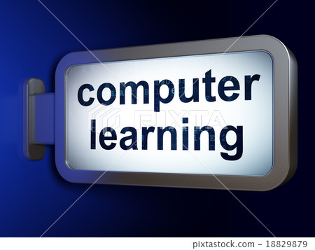 Learning concept: Computer Learning on billboard 18829879