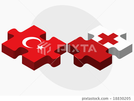 Turkey and Tonga Flags 18830205