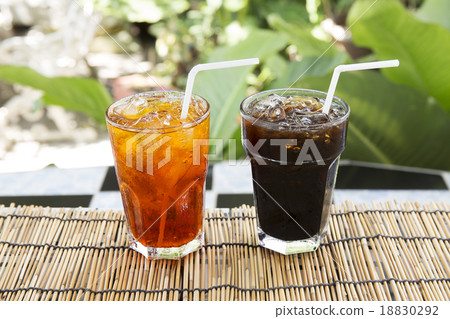 Ice black coffee and Tea 18830292