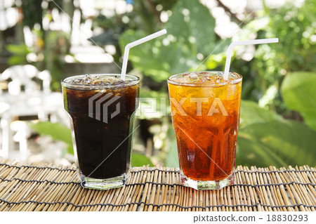 Ice black coffee and Tea 18830293
