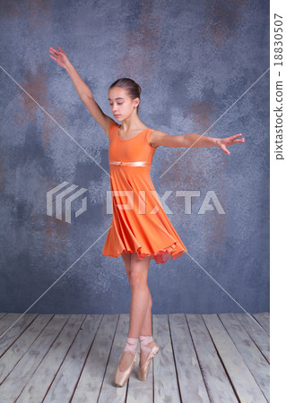 The young ballerina dancing The young ballerina dancing 18830507