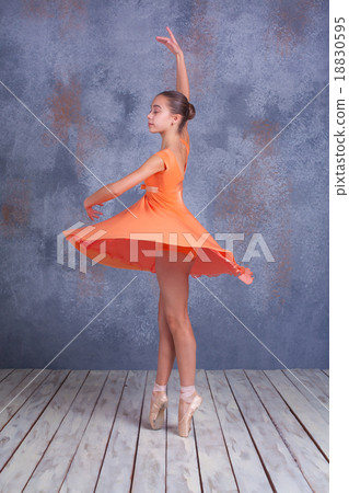 The young ballerina dancing The young ballerina dancing 18830595
