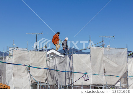 Exterior wall painting of housing (renovation work) Exterior wall painting of housing (renovation work) 18831668