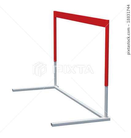 Treadmill barrier on white 18831744