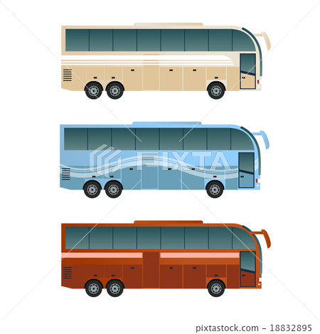 Set of diffirent buses Set of diffirent buses 18832895