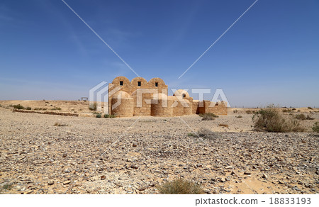 Quseir (Qasr) Amra desert castle near Amman,Jordan 18833193