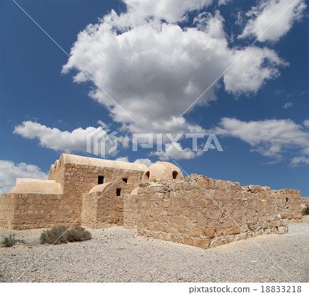 Quseir (Qasr) Amra desert castle near Amman,Jordan 18833218