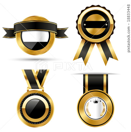 Golden Black Premium Quality Best Labels 18833448