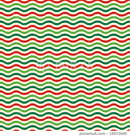 Seamless Wave Pattern in Christmas Colors Isolated Seamless Wave Pattern in Christmas Colors Isolated 18833688