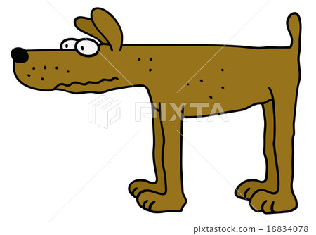 Funny yellow dog 18834078