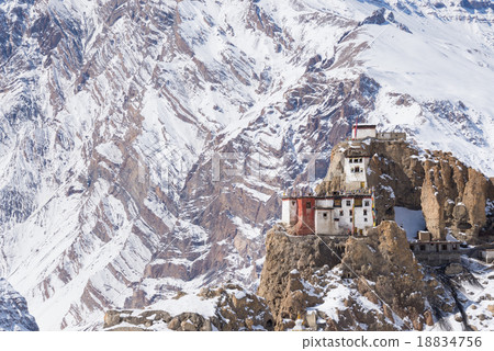 Dhankar village, Spiti Valley, Himachal Pradesh 18834756