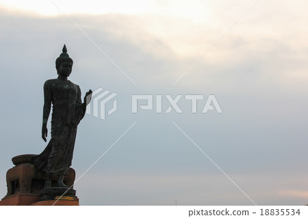 Big Buddha statue on sunset in Thailand 18835534