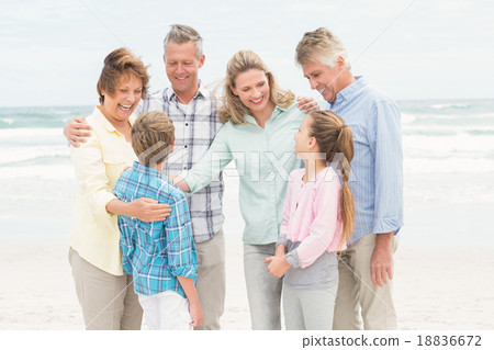 Multi generation family all together 18836672