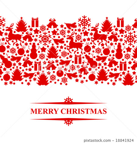 Christmas congratulatory card baubles isolated Christmas congratulatory card baubles isolated 18841924