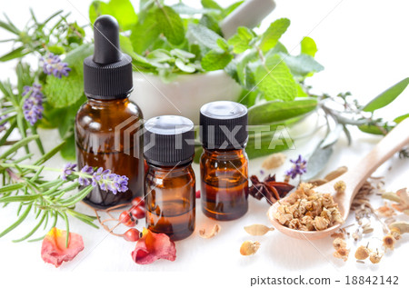 Essential oil and herbs Essential oil and herbs 18842142