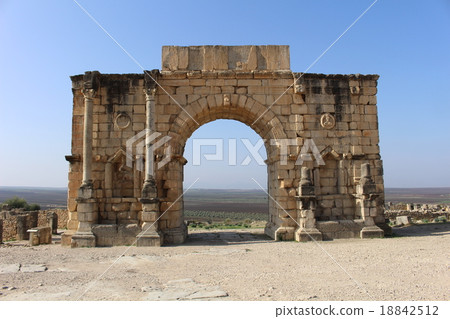 皇帝卡拉卡拉世界遺產Volubilis的考古遺址仍然是摩洛哥 18842512