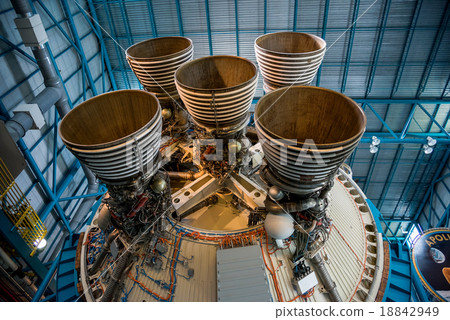 Rocket engine, Apollo 5 rocket, Kennedy Space Center 18842949