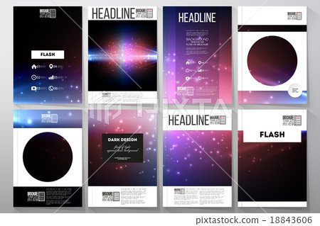 Set of business templates for brochure, flyer or 18843606