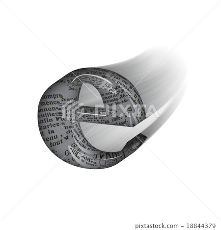 充滿活力的玻璃狀字母小寫字母（e）3D標誌 18844379